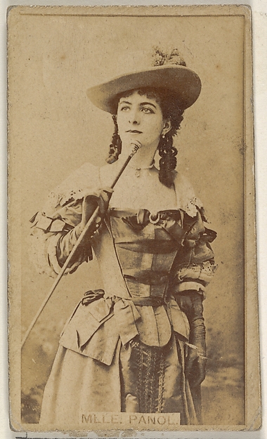 Allen & Ginter, Mlle. Panol, from the Actors and Actresses series (N45, Type 8) for Virginia Brights Cigarettes
