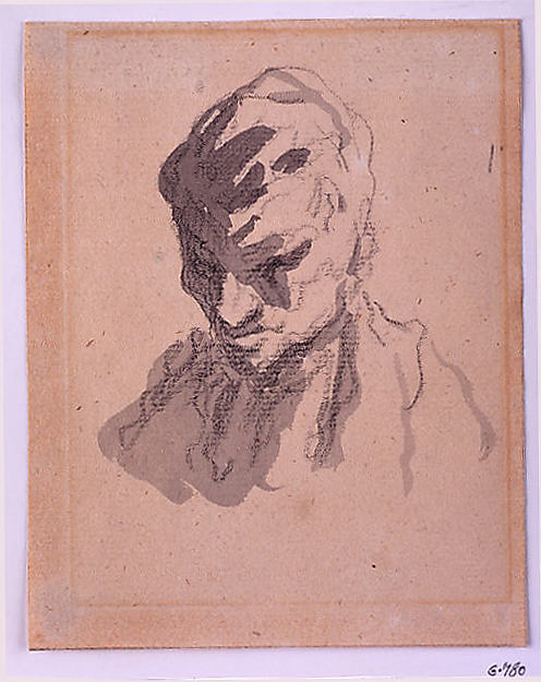 Honoré Daumier, Head of a Man
