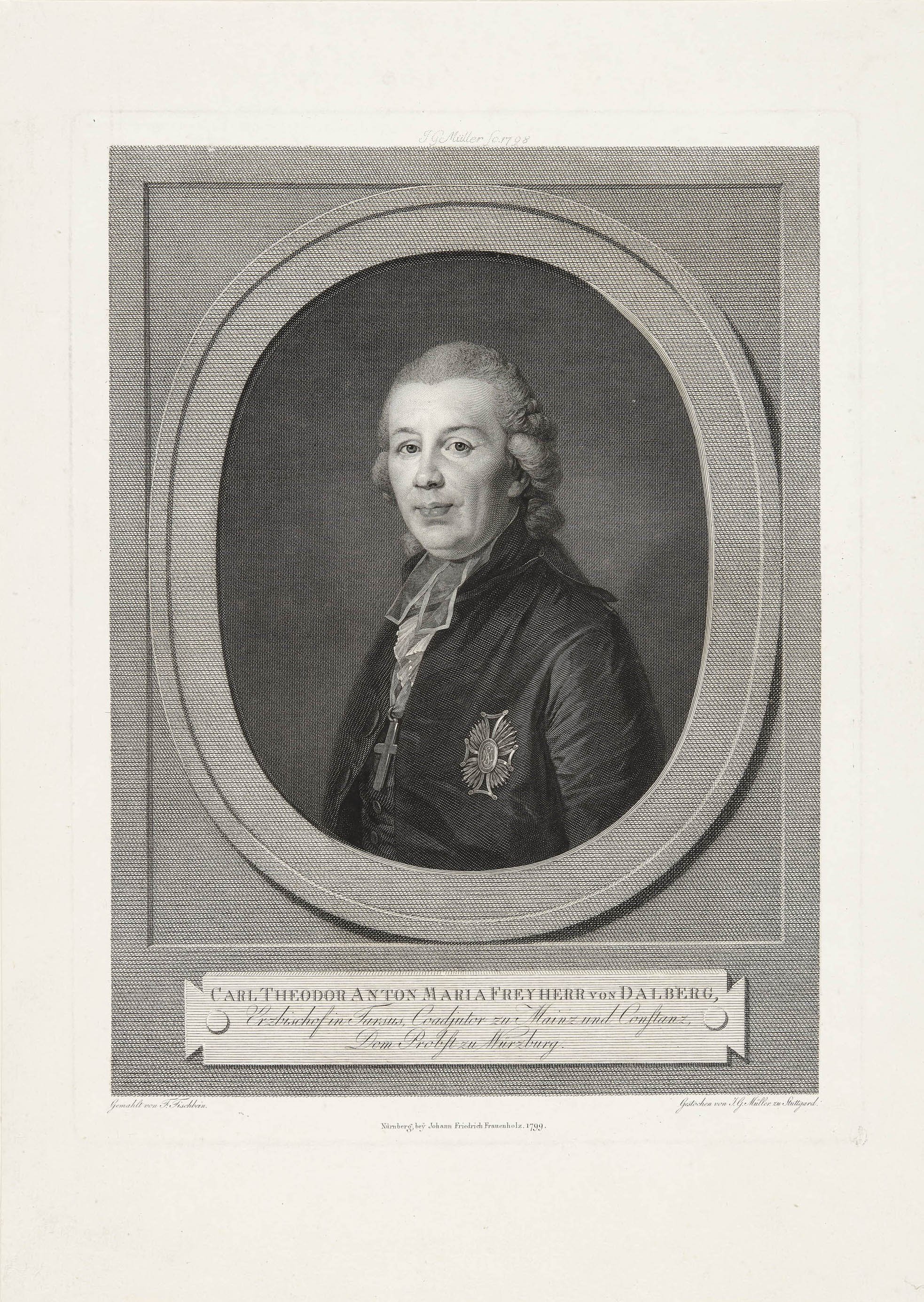 Johann Gotthard von Müller, Bildnis Freiherr Karl Theodor Anton Maria von Dalberg