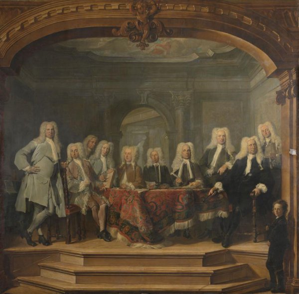 Cornelis Troost, Regents of the Aalmoezeniersweeshuis Orphanage in Amsterdam, 1729