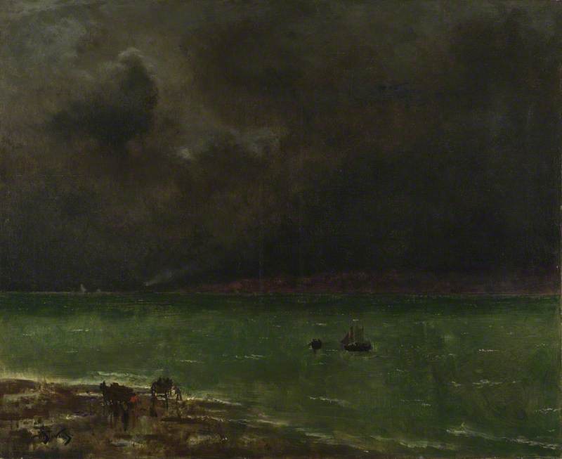 Alfred Stevens, Storm at Honfleur