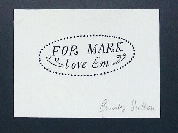 Emily Sutton, Label Card 'For Mark Love Em.'