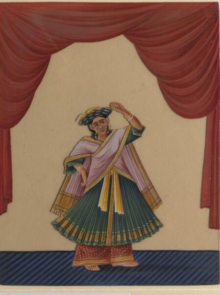 Unknown, One of twelve drawings of musicians and dancing-girls.