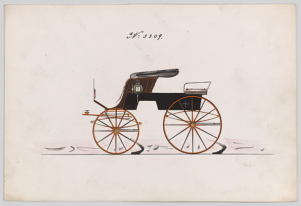 Brewster & Co., Design for Stanhope Phaeton, no. 3309