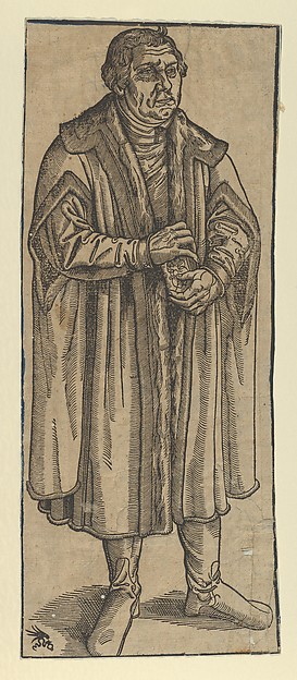 Lucas Cranach the Younger, Copy of Martin Luther, Full Length
