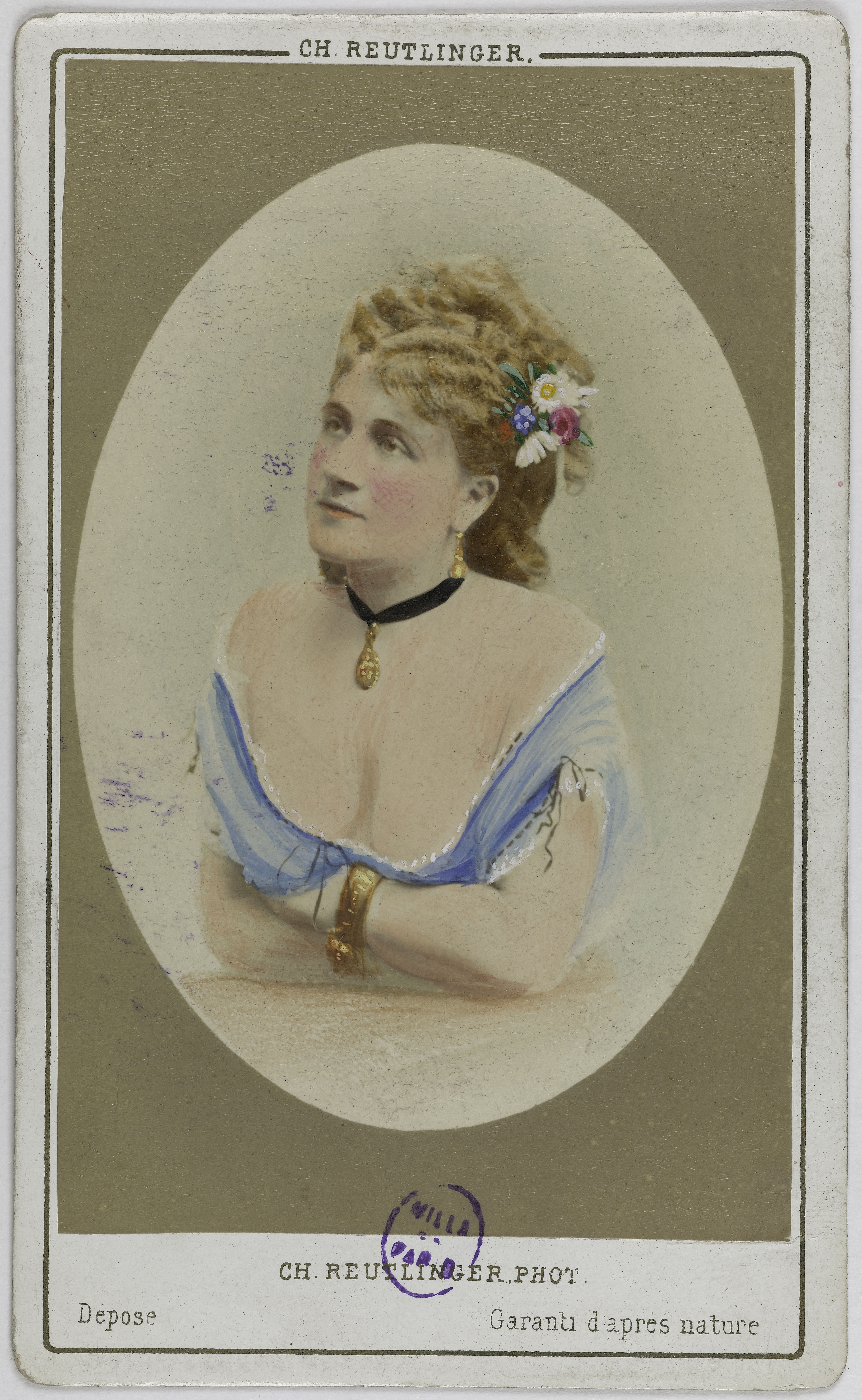 Charles Reutlinger, Portrait de Posti, (actrice, danseuse ?)