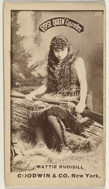 Goodwin & Company, Mattie Rudisill, from the Actors and Actresses series (N171) for Gypsy Queen Cigarettes