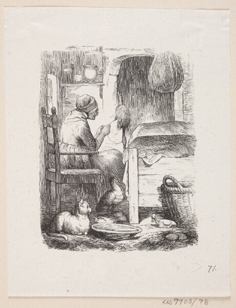 H.P. Hansen, Illustration til "Den grimme Ælling" i H.C. Andersen, "Eventyr og Historier", Bind 1