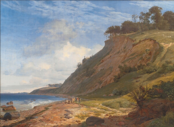 Johan Thomas Lundbye, En dansk kyst. Motiv fra Kitnæs ved Roskilde Fjord