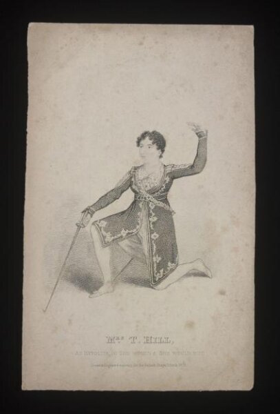Unknown, Mrs. T. Hill as Hypolita in She Would and She Would Not