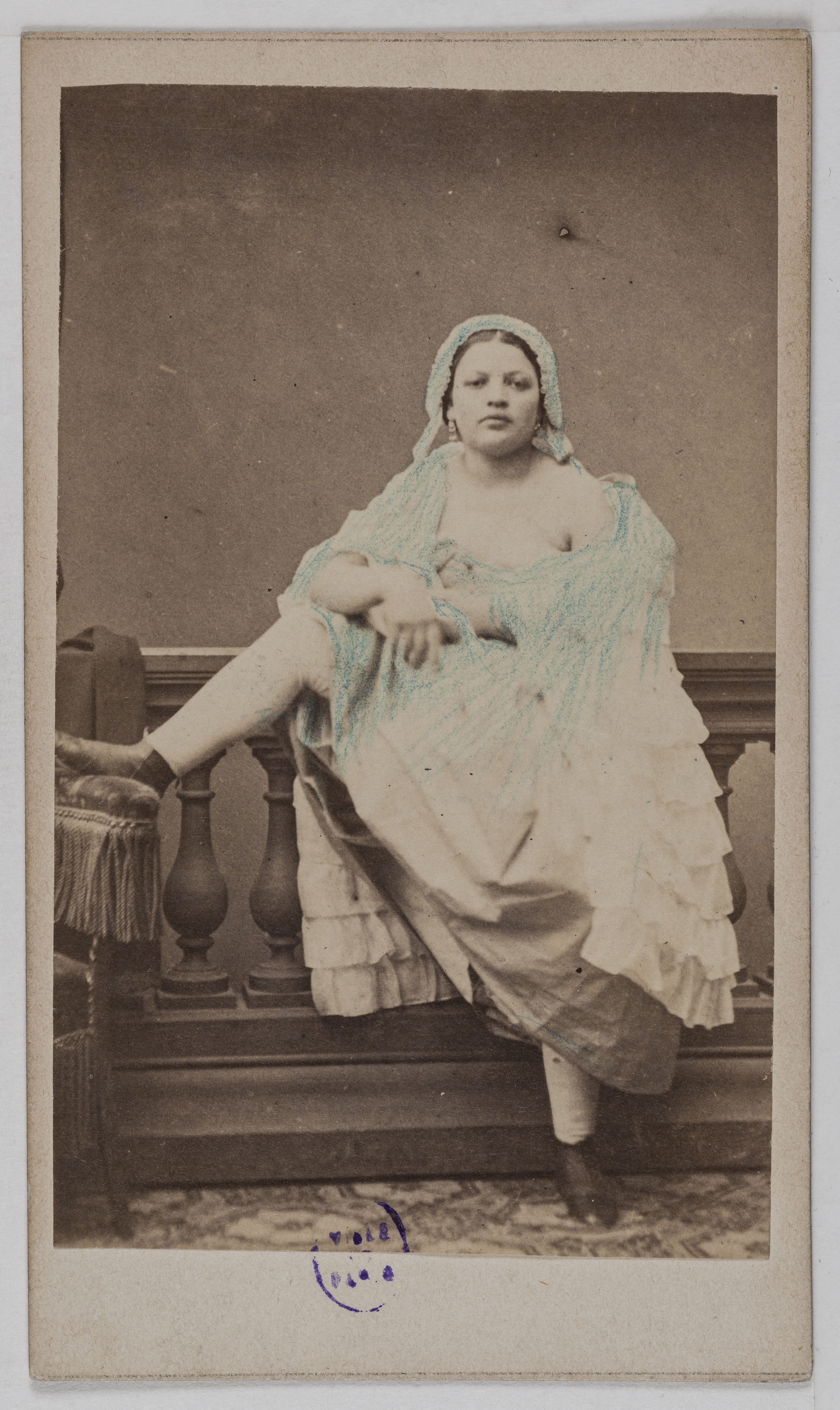 Anonyme, Portrait de Louisa, (danseuse)