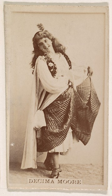 Kinney Brothers Tobacco Company, Decima Moore, from the Actresses series (N245) issued by Kinney Brothers to promote Sweet Caporal Cigarettes