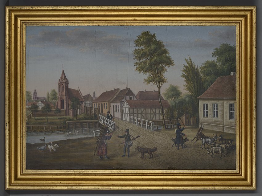 Heinrich Ferdinand Spiecker, Die Jakobskapelle vor dem Steinthore nebst der Umgegend, 1836
