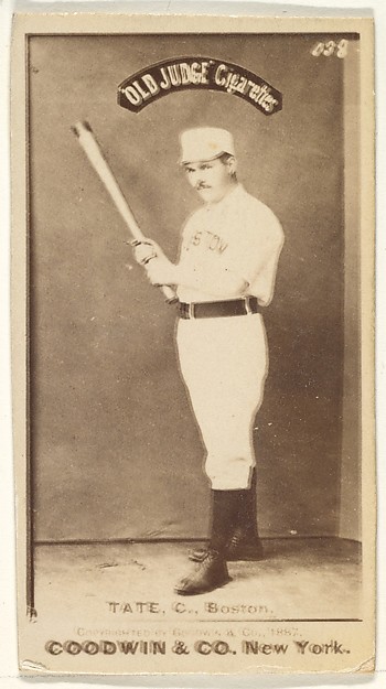 Goodwin & Company, Tate, Catcher, Boston, from the Old Judge series (N172) for Old Judge Cigarettes