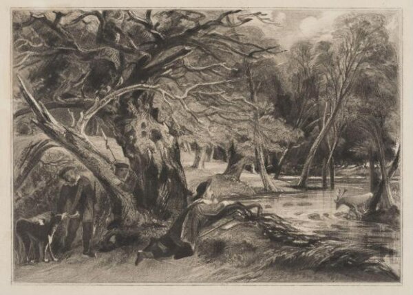 Constable, John RA, Jaques and the Wounded Stag, Scene from "As you like it."