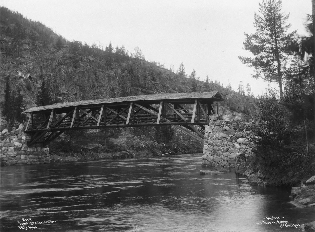 Anders Beer Wilse, Prot: Valdres - Bro over Begna ved Garthus 13. Sep. 1902