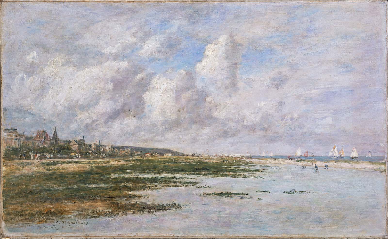 Eugène Louis Boudin, Deauville at Low Tide