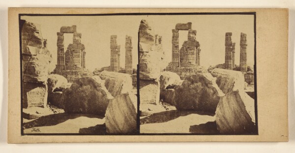 Francis Frith, [Columns of Amenotheph (sic) III of Soleb, Ethiopia]