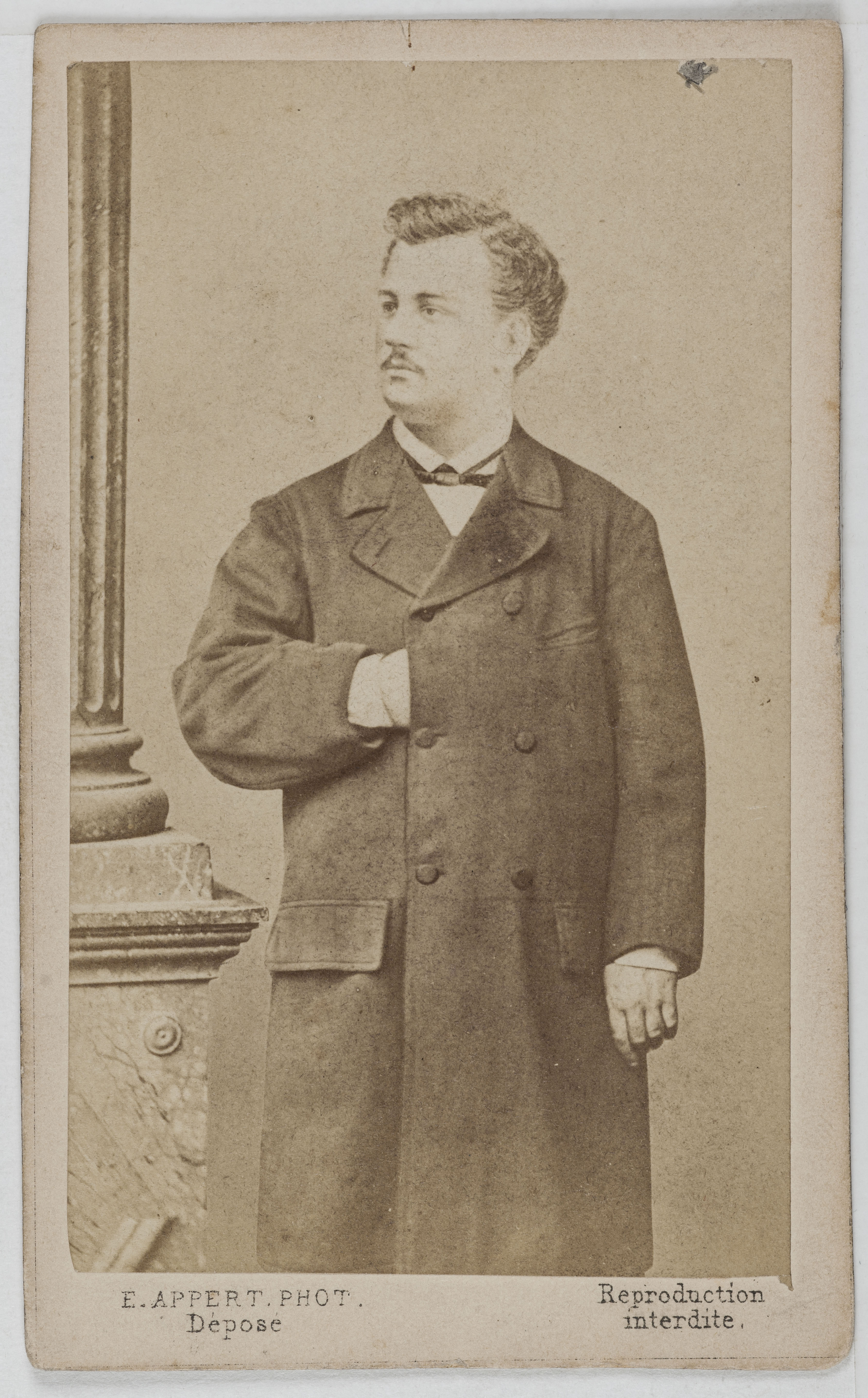 Ernest Charles Appert, Portrait d'Ivan Salmon (1848-1870), dit Victor Noir, journaliste.