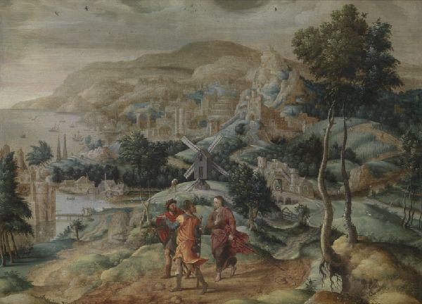 Lucas Gassel, The Journey to Emmaus