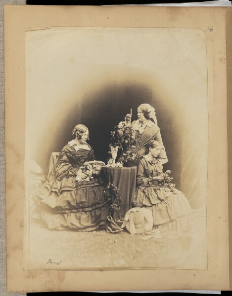 Unknown, [Three Women with Flowers]