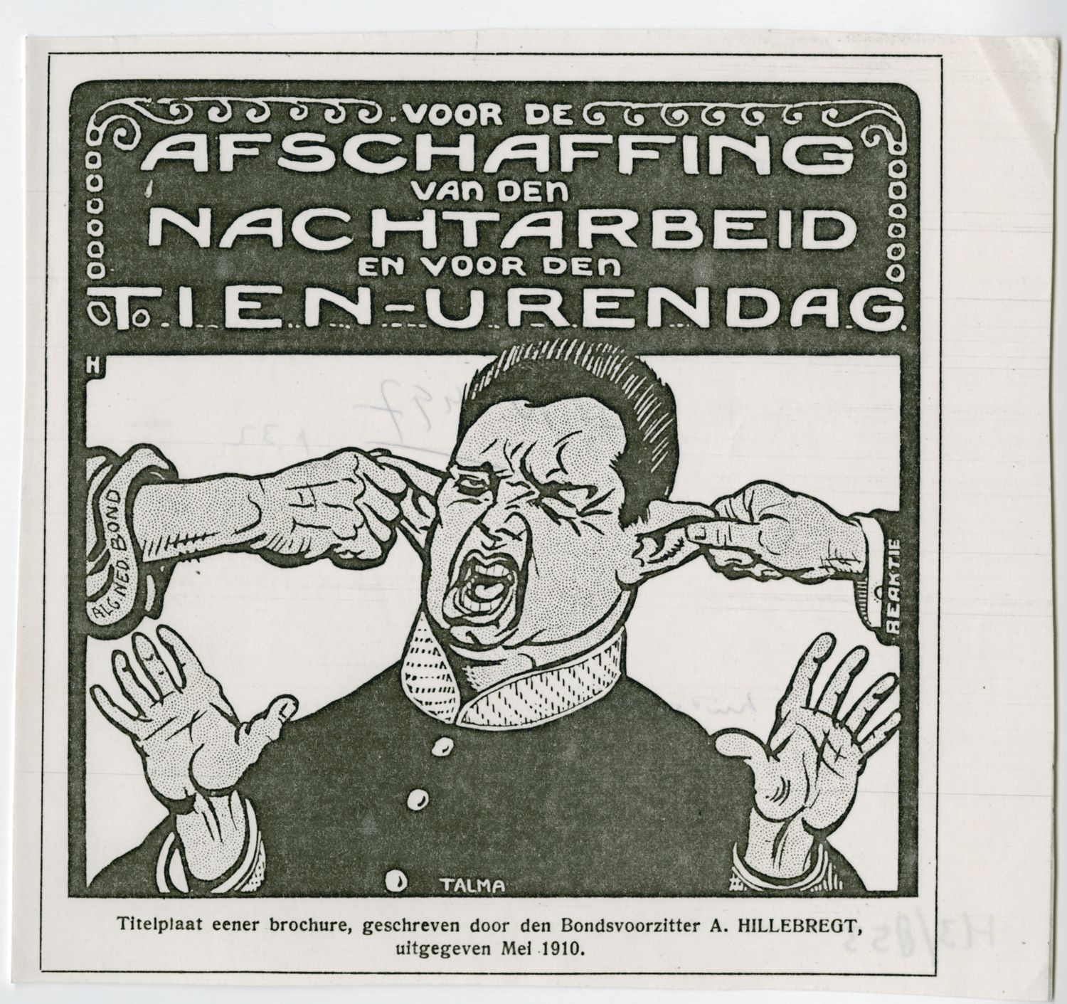 Hahn, Albert,draughtsman., Voor de afschaffing van den nachtarbeid en voor den tien-urendag