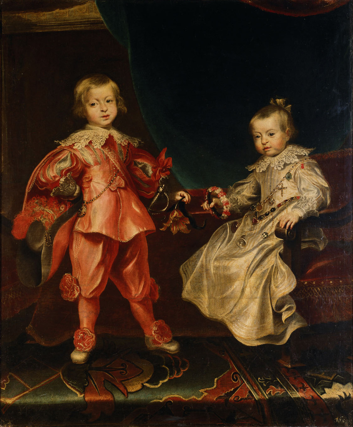 Frans Luycx, Portrait of Ferdinand IV with his sister Maria Anna