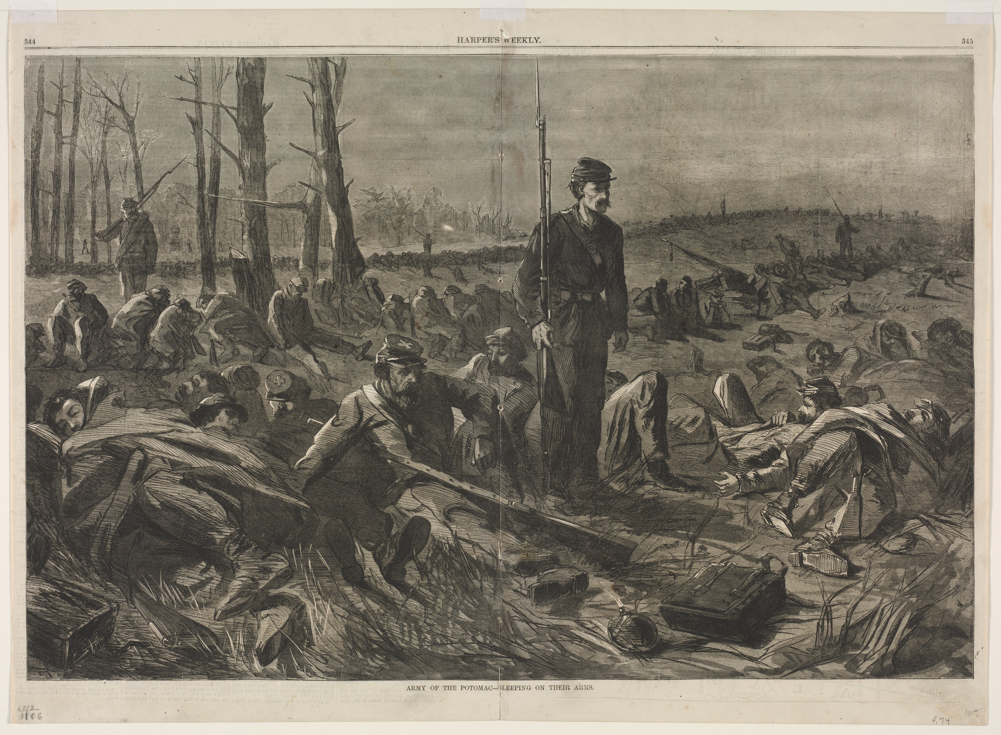 Winslow Homer, Army of othe Potomac - Sleeping on Their Arms