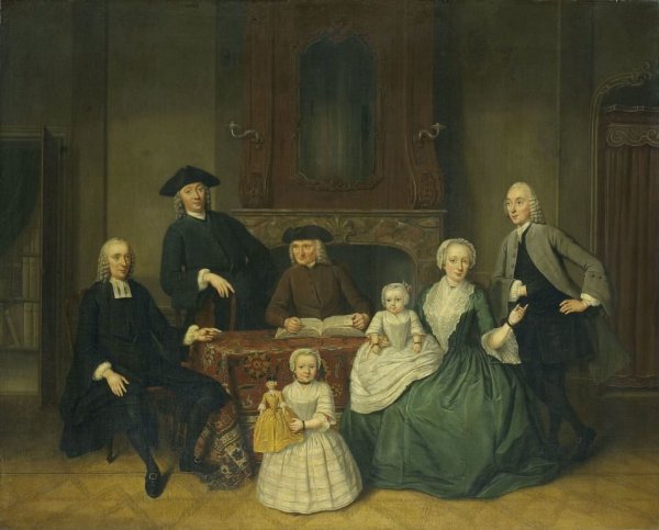 Tibout Regters, Portrait of the Brak Family, Amsterdam Mennonites