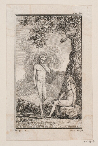 J.F. Clemens, Illustration til Johannes Ewalds "Adam og Eva" IV
