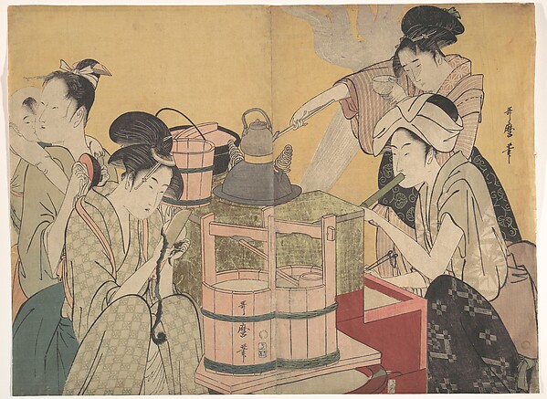 Kitagawa Utamaro, Kitchen Scene