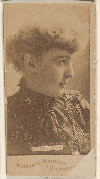 Allen & Ginter, Daisy Dorr, from the Actors and Actresses series (N45, Type 1) for Virginia Brights Cigarettes