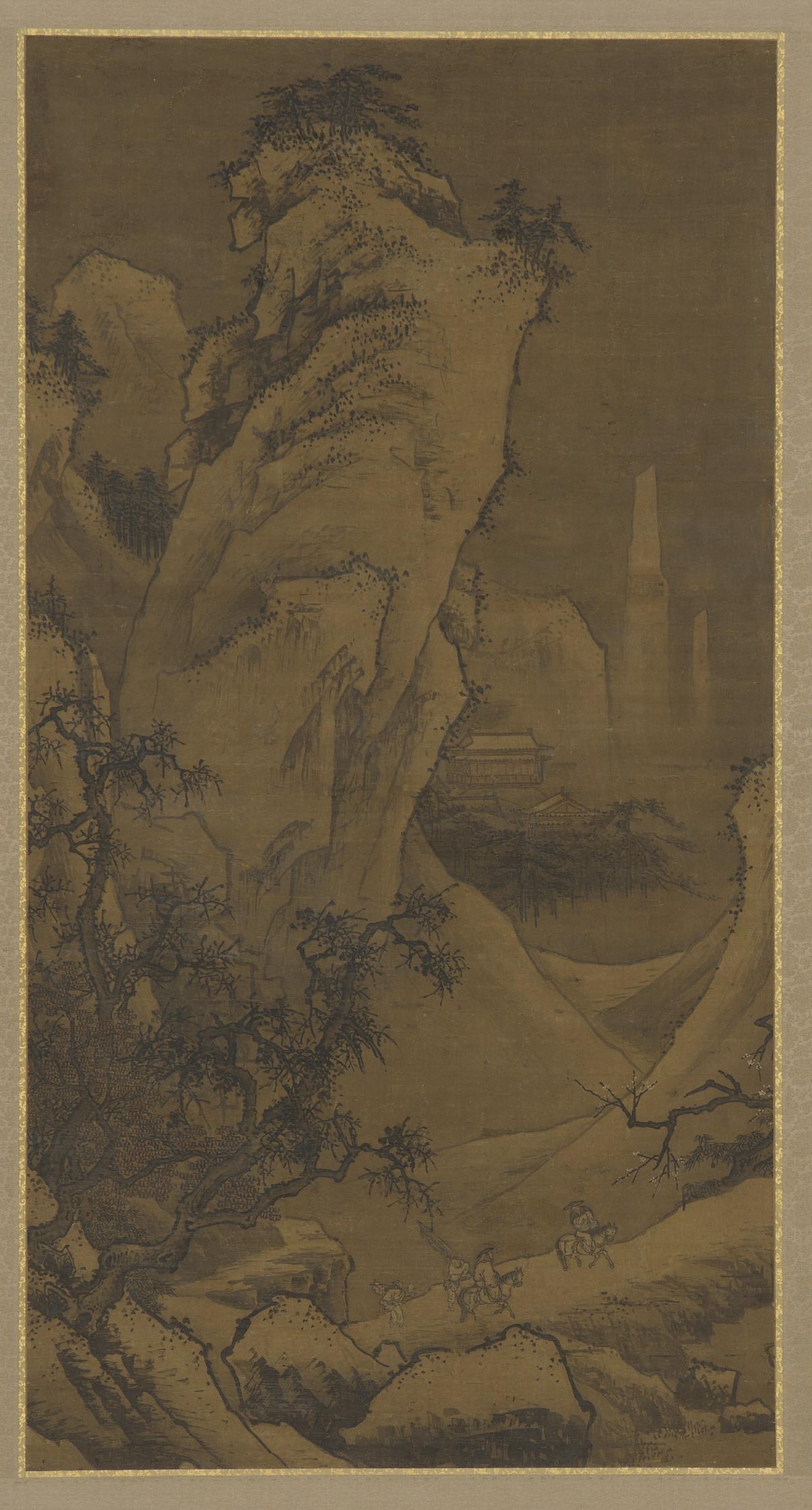 Formerly attributed to Xia Gui, Two riders searching for plum blossoms