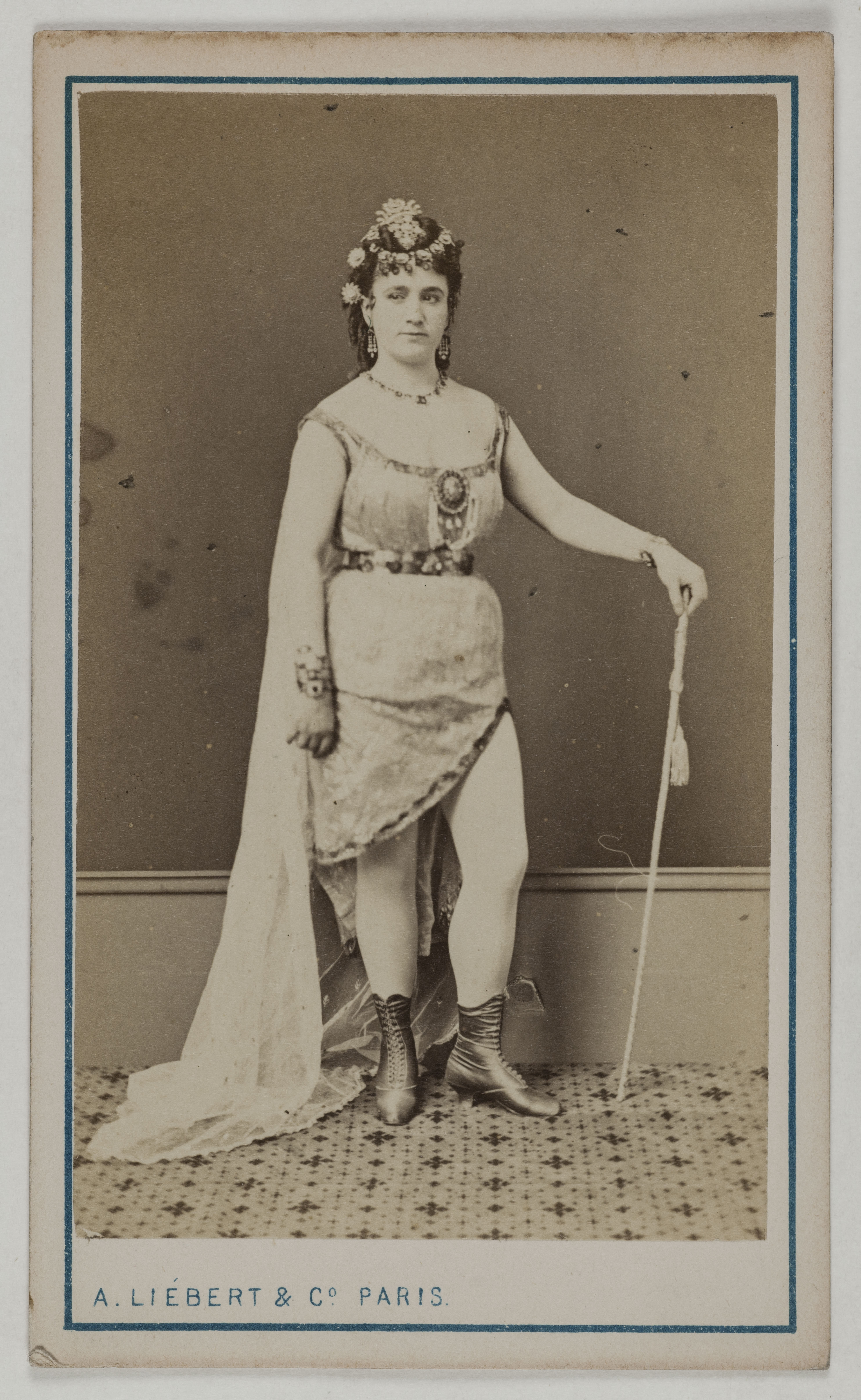 Alphonse Liébert, Portrait de Delvallée, (née Céline Chéri), (actrice)