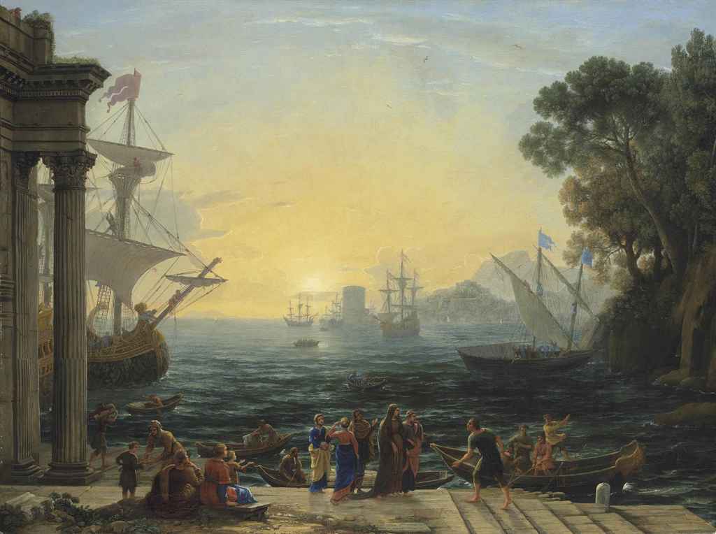 Claude Lorrain, L'Embarquement de sainte Paule à Ostie