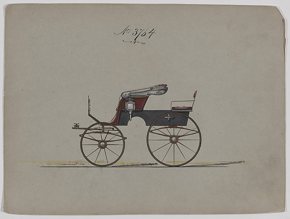 Brewster & Co., Design for Stanhope Phaeton, no. 3764