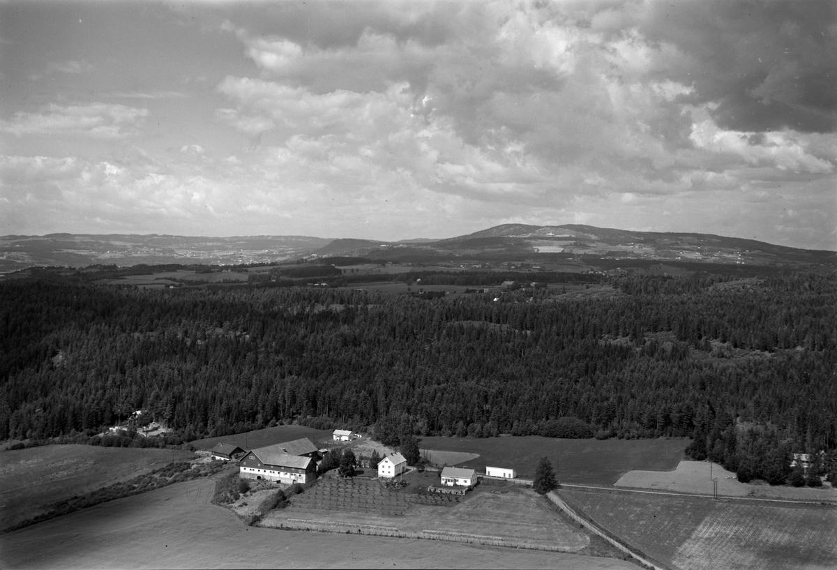Widerøes Flyveselskap A/S, Flyfoto av Furuberget gard, Hamar.