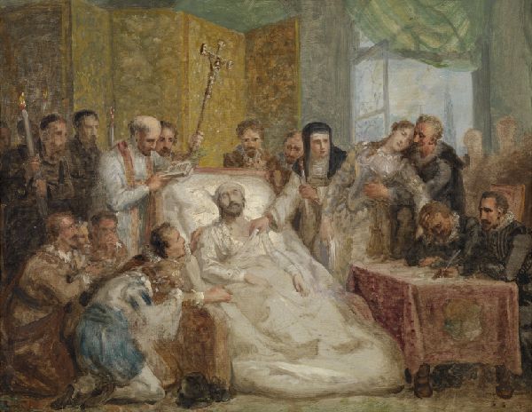 Mattheus Ignatius van Bree, The Death of Peter Paul Rubens