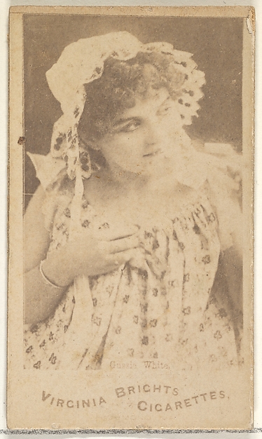 Allen & Ginter, White, from the Actors and Actresses series (N45, Type 1) for Virginia Brights Cigarettes