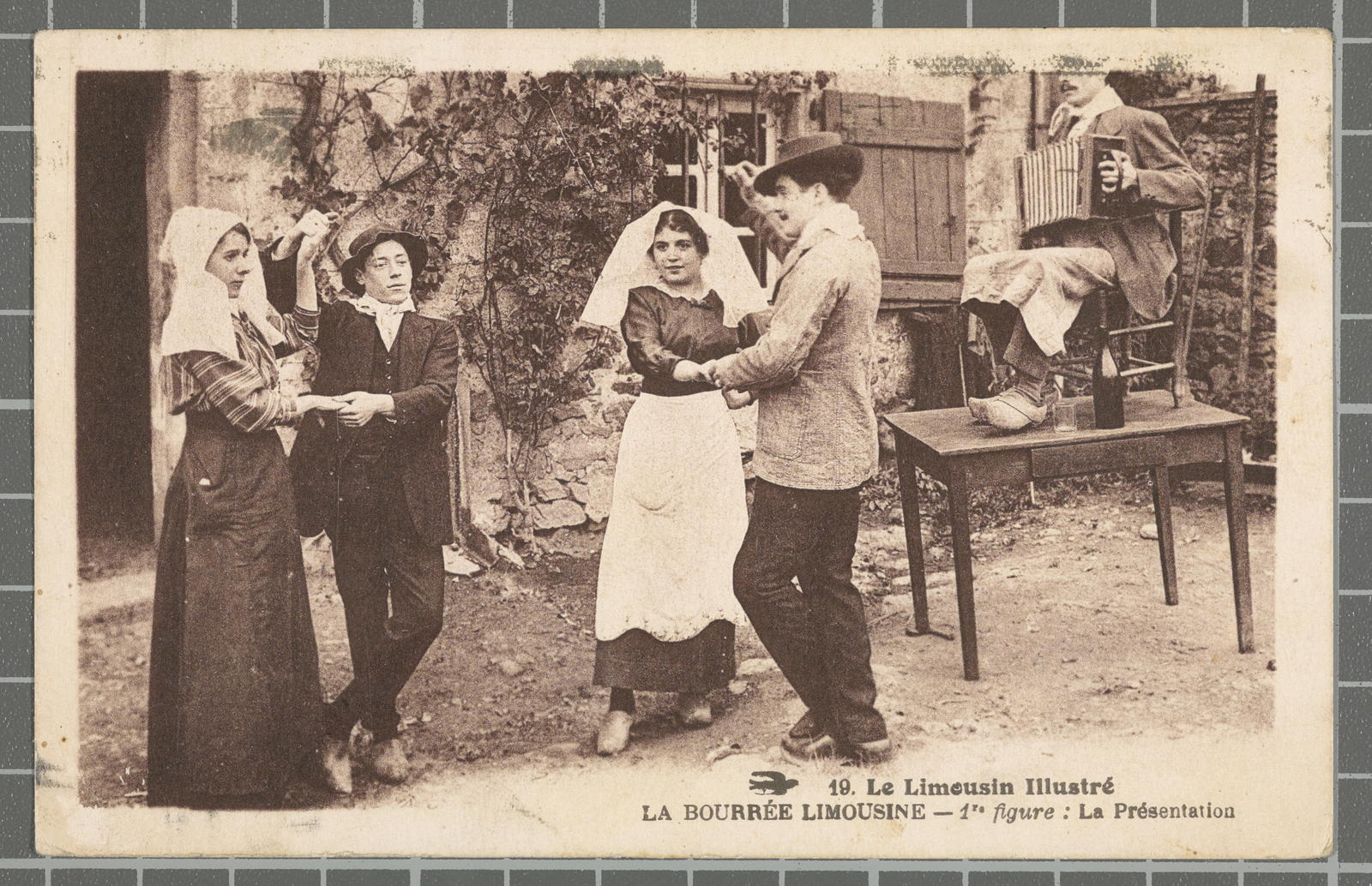 Desconegut, 19. Le Limousin Illustré. La Bourrée Limousine - 1re figure : La Présentation