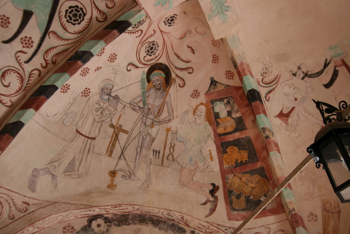 Johan Dellbeck, Lime painting in Härnevi Church, Härnevi parish, Uppland 2008