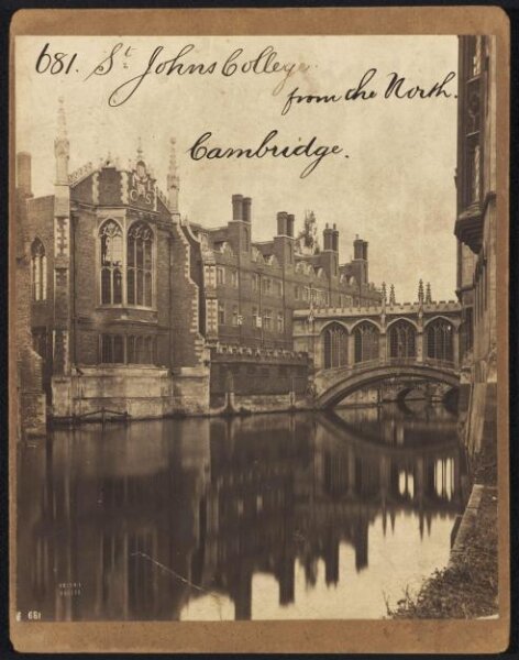 Francis Frith, St. Johns College from the North.  Cambridge