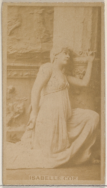 Allen & Ginter, Isabelle Coe, from the Actors and Actresses series (N45, Type 8) for Virginia Brights Cigarettes