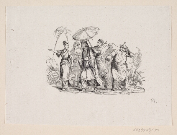 H.P. Hansen, Illustration til "Nattergalen" i H.C. Andersen, "Eventyr og Historier", Bind 1