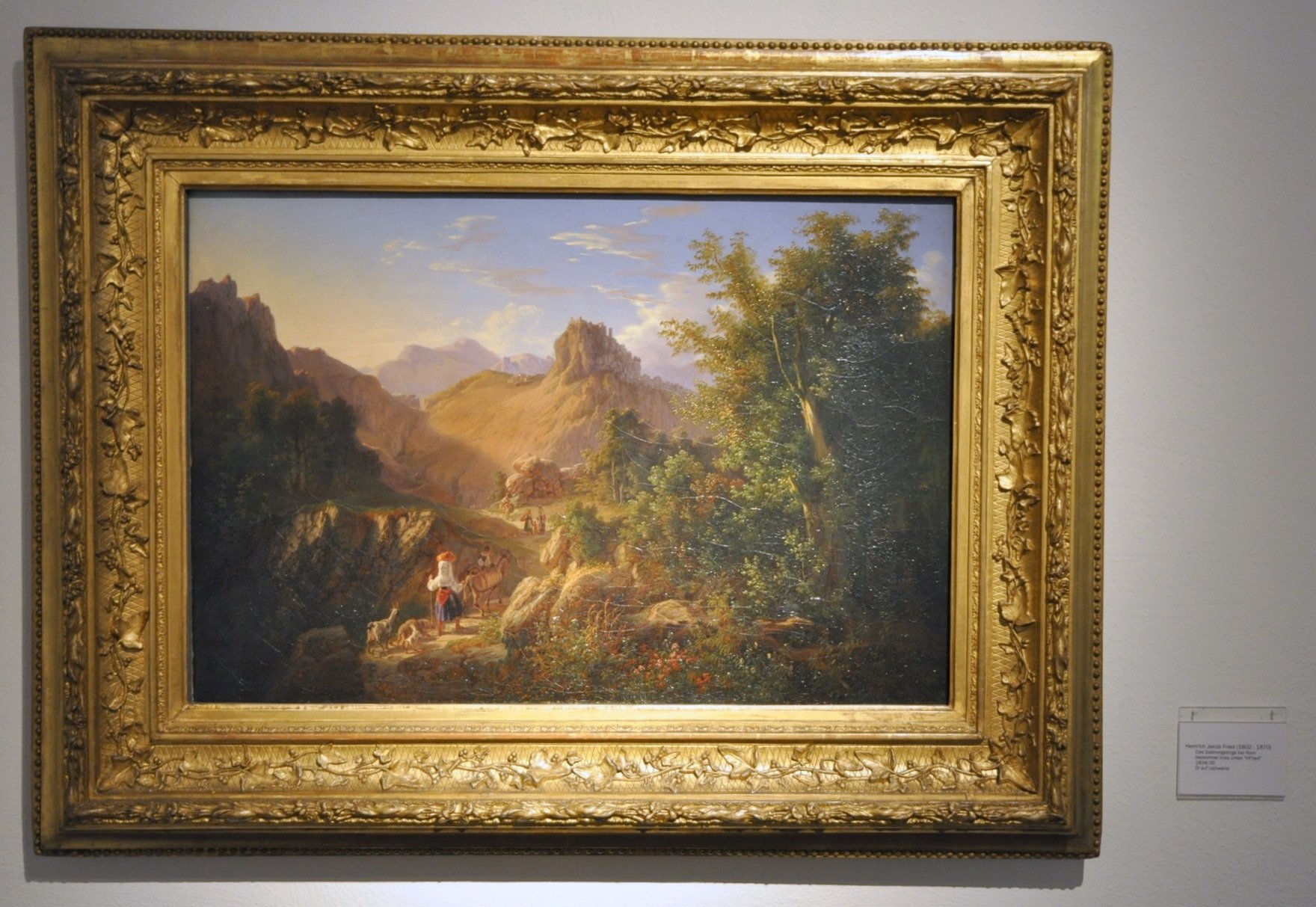 Heinrich Jakob Fried, Ansicht von Cervara im Sabinergebirge