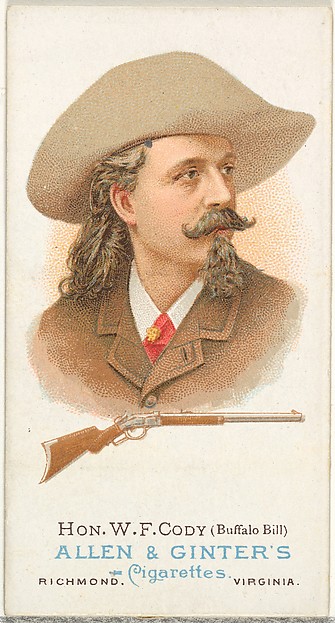 Allen & Ginter, Hon. William Frederick Cody (Buffalo Bill), Rifle Shooter, from World's Champions, Series 1 (N28) for Allen & Ginter Cigarettes