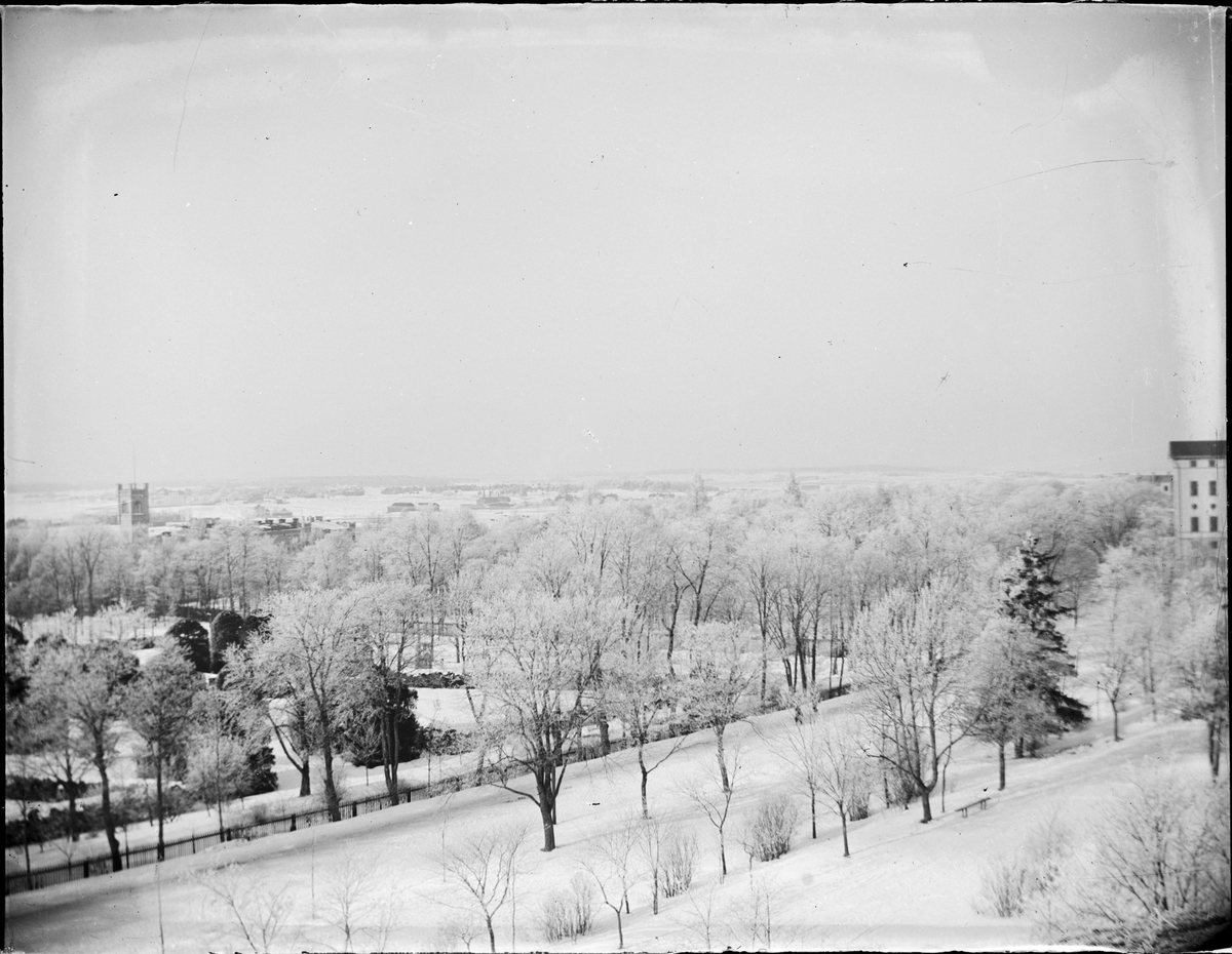 Okänd,, View from Uppsala Castle courtyard, Uppsala