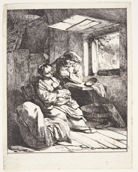 Cornelis Pietersz Bega, En ung mor med sit barn