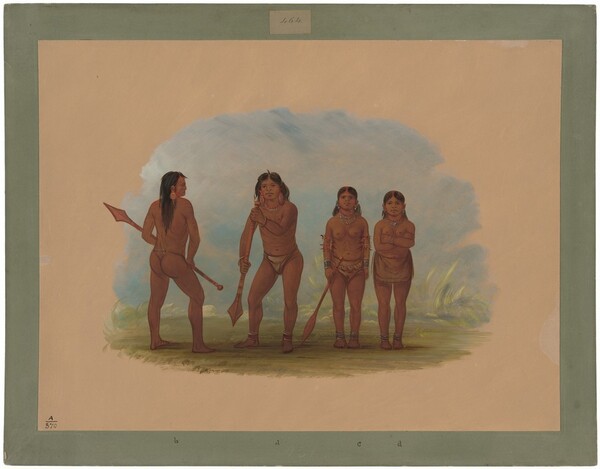 George Catlin, Four Angustura Indians