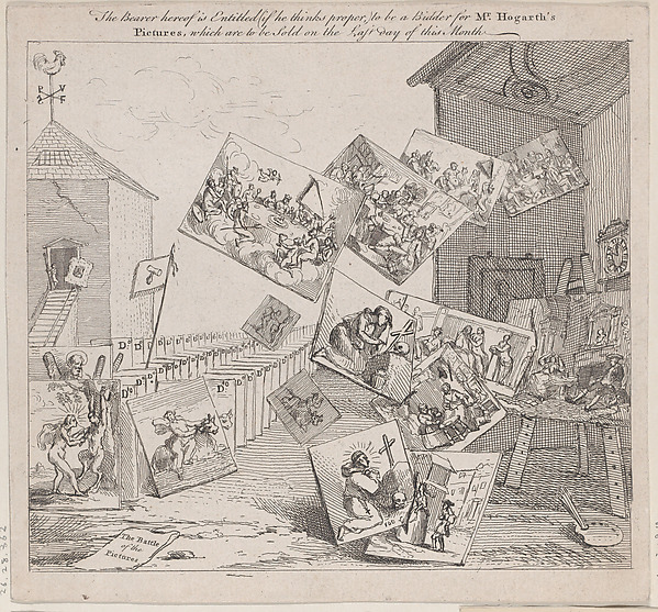 William Hogarth, The Battle of the Pictures